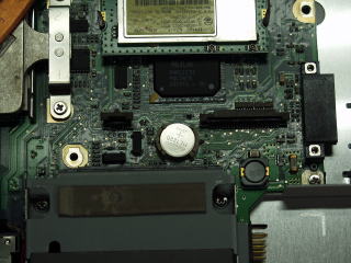NECノートパソコン　マザーボード半田付け修理　施工後