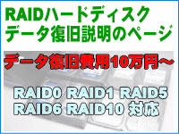 RAID構成ハードディスクのデーター救出の説明ページへのリンク