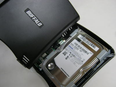 Buffalo外付けハードディスクのデータ復旧作業 Buffalo外付けハードディスクのデータ復旧作業