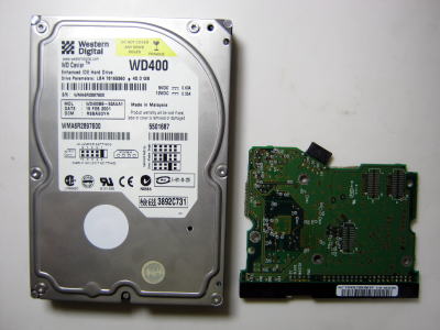 WesternDigital製 WD400 ハードディスクデータ復旧 WesternDigital製 WD400 ハードディスクデータ復旧