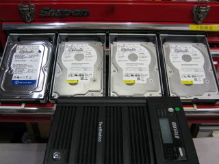 RAID5構成のハードディスクデータ復旧