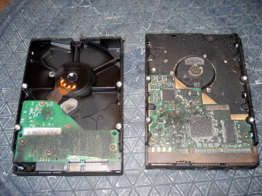 燃えてしまったハードディスク 燃えてしまったハードディスク