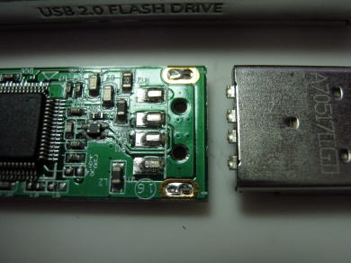 破断部分 USBメモリー 破断部分 USBメモリー