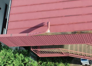 台風による屋根破損調査：保険用