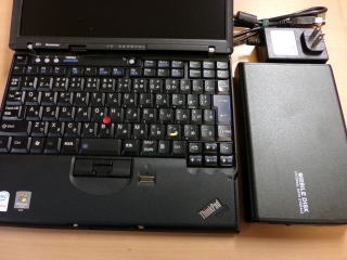 ThinkPadX61データ救出作業