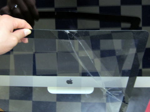 iMac　A1312 の液晶画面ガラス割れ修理