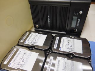 BUFFALO TeraStation TS-1.0TGL/R5 RAID5設定 データ復旧作業 BUFFALO TeraStation TS-1.0TGL/R5 RAID5設定 データ復旧作業