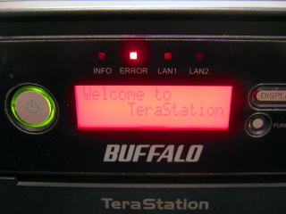 BUFFALO　TeraStation　TS-WX2.0TL/R1 ERROR