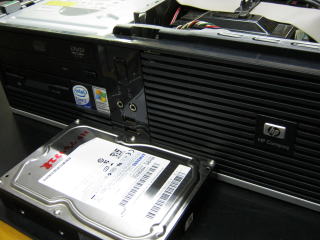 HP Compaq製　デスクトップパソコン　　起動障害対応